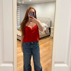 Topshop Red Tank Top